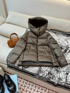 Prada 25 Hooded Coat Polyester Down 312061