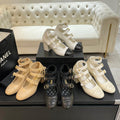 CC 25S Mary Jane 70mm Triple Strap Calfskin