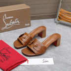 CL Mid Heel Mules Sheepskin 251553