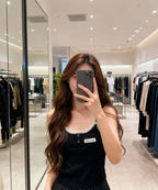 Miumiu 2026 Lace-Trimmed Knit Camisole Wool