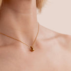 Amara Golden Teardrop Necklace - Beautiful Earth Boutique