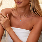 Blue Opal Teardrop Layered Necklace - Beautiful Earth Boutique