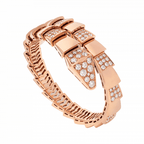 SERPENTI WIDE BRACELET PINK GOLD DIAMOND