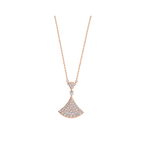 DREAM NECKLACE PINK GOLD FULL DIAMOND