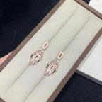 SERPENTI MALACHITE DIAMOND EARRINGS GOLD
