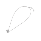 SERPENTI SILVER NECKLACE DOUBLE RING DIAMOND