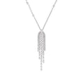 FRANGE NECKLACE SILVER DIAMOND