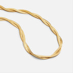 Chiara Twist Snake Chain Necklace - Beautiful Earth Boutique