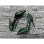 CL Iriza Pumps 100mm Croc-effect Leather Green