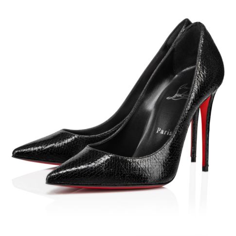 CL Kate 100 Mm Pumps Star Specchio Leather Black