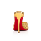 CL Me Dolly Strass Pumps 100 mm Suede Strass Embellished Gold