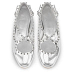 CL Pilouta Jane Spikes Ballerinas Specchio Leather Silver