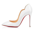 CL Pumps Hot Chick 100 mm Bianco Patent