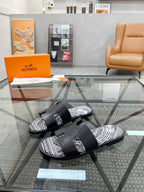 HM Men's Slides Calfskin 544610