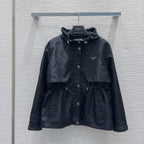Prada 2025 jacket Black and Red Burgundy Polyester