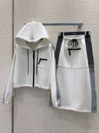 CD 25 Side Stripe LOGO Suit White Cotton
