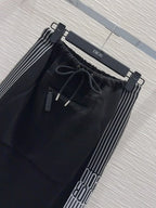 CD 25 Side Stripe LOGO Suit Black Cotton