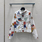 LV 25 Unique Logo Set Jacket Multicolor Cotton