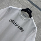 CD 2025 Set T-shirt with Mesh skirt Black White Polyester Cotton
