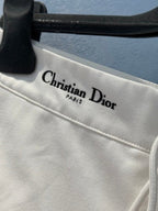 CD 25 Waistband-tie Short White Cotton