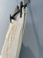 CD 25 Waistband-tie Short White Cotton