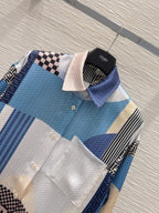 Fendi 25 Suit Blue Polyester Fiber