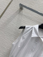 CD 25 Vest Dress Black and White Cotton