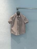 Prada 25 Plaid Set White mix Colors Cotton