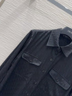 CD 25 Monogram Suit Black Silk Cotton