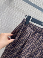 Fendi 25 Suit Brown Polyester Fiber
