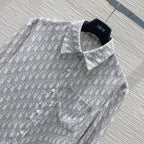 CD 25 Monogram Suit White mix Gray Polyester