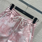 CD 25 Short Sleeve Clothing Set Pink Polyester