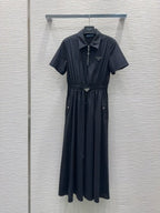 Prada 2025 Shirt Dress Black and White Cotton