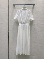 Prada 2025 Shirt Dress Black and White Cotton