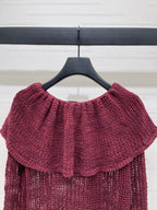 Chanel 2026 Ruffle Collar Long Sleeves Wool