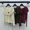 Chanel 2026 Ruffle Collar Long Sleeves Wool