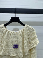 Chanel 2026 Ruffle Collar Long Sleeves Wool