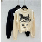Celine 25 Horse Knit Sweater Wool 294034