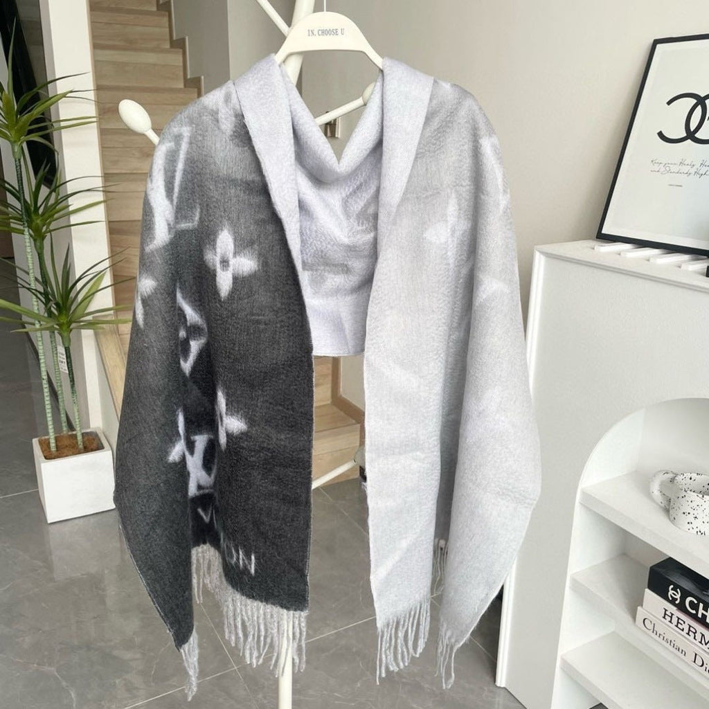 REYKJAVIK GRADIENT SCARF 220 CM CASHMERE 399737