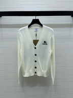 Burberry 25 V-neck Long-sleeved Cardigan Wool