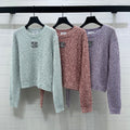 Chanel 2026 Double C Crew Neck Knit Long Sleeve Wool Cashmere