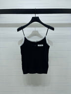 Miumiu 2026 Lace-Trimmed Knit Camisole Wool