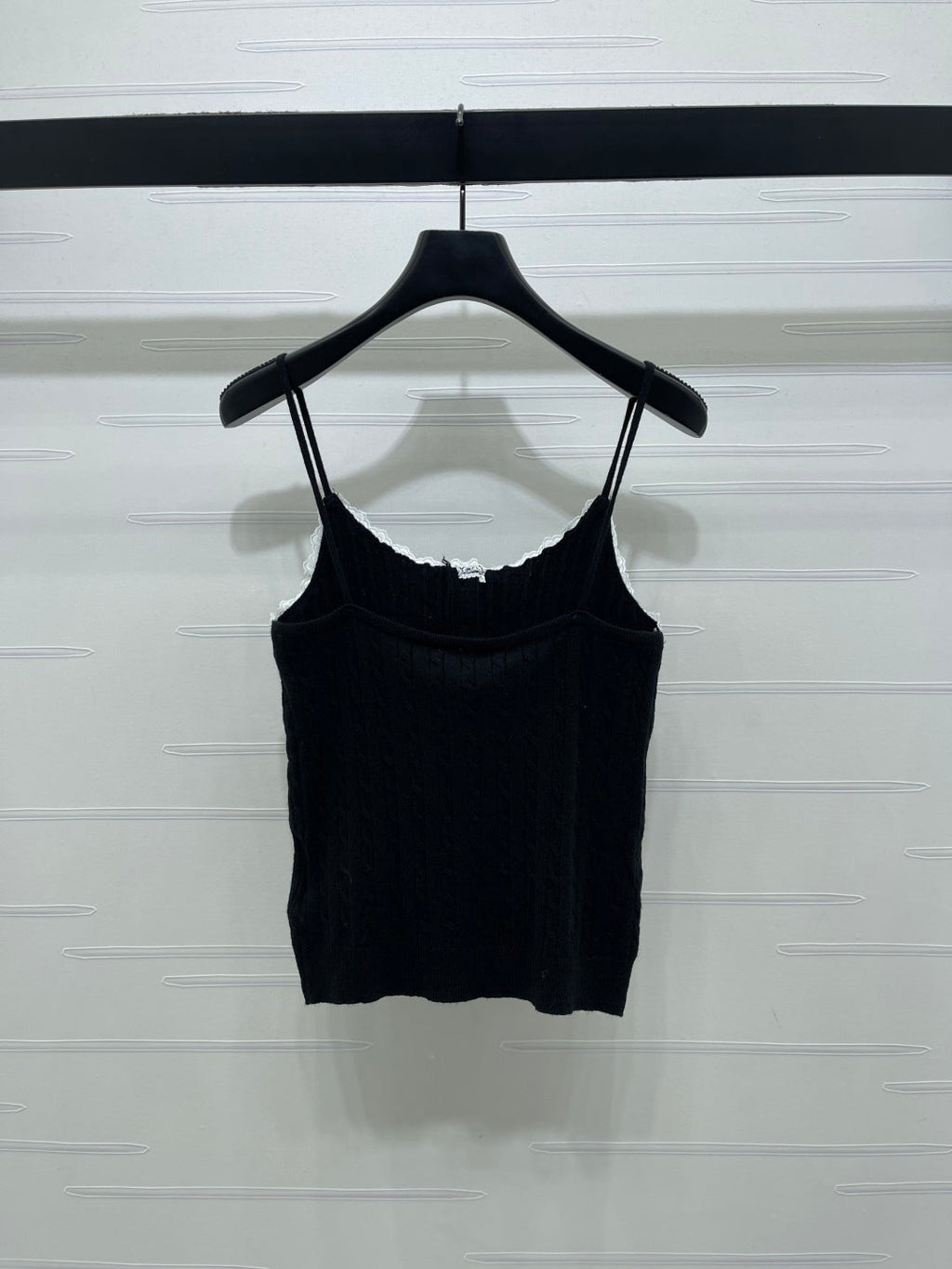 Miumiu 2026 Lace-Trimmed Knit Camisole Wool