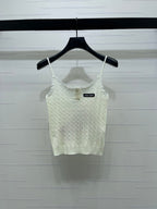 Miumiu 2026 Lace-Trimmed Knit Camisole Wool