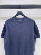 Dior 2026 Floral Embroidered Butterfl Short-Sleeve T-Shirt Wool