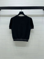Dior 2026 Bow with Logo Short-Sleeve T-Shirt Wool