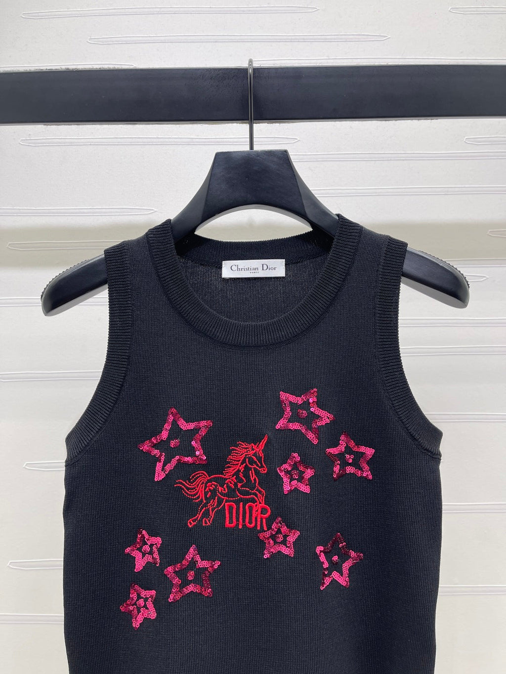 Dior 2026 Sequined Knit Vest Wool