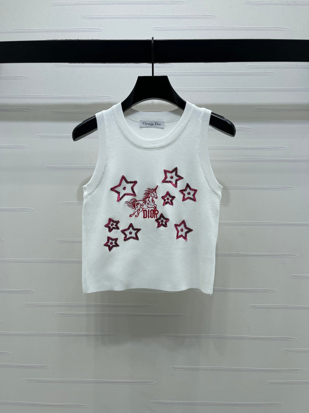 Dior 2026 Sequined Knit Vest Wool