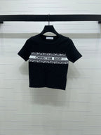 Dior 2026 Crew Neck Knit Short-Sleeve Top Wool 352606