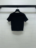 Dior 2026 Crew Neck Knit Short-Sleeve Top Wool 352606